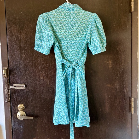 Vintage 60’s mod floral knit mini dress - Picture 2 of 4